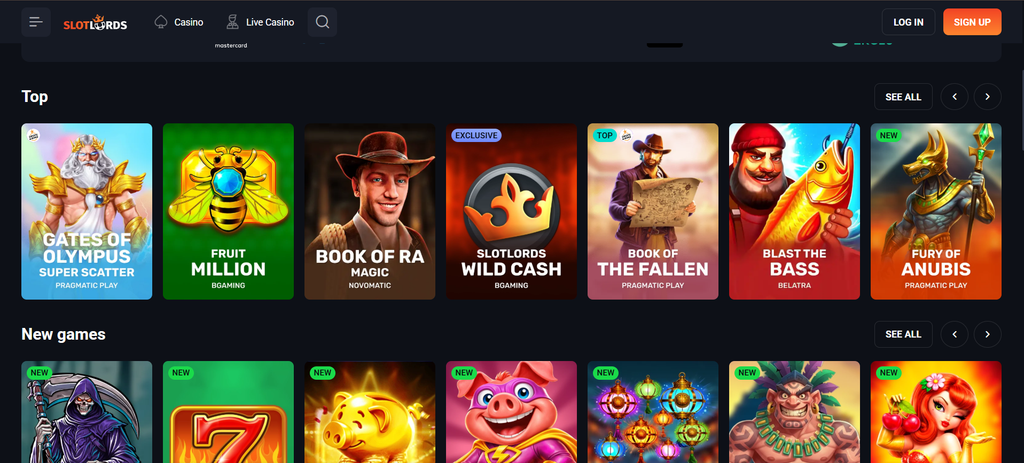 Slotlords against its no deposit bonus limit
